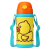 B.DUCKコガモ子供用の取っ手のストラップ2つのストロー保温カップ男女赤ちゃん水筒学飲料カップ水筒420 ml黄色FU-17-6074 TM